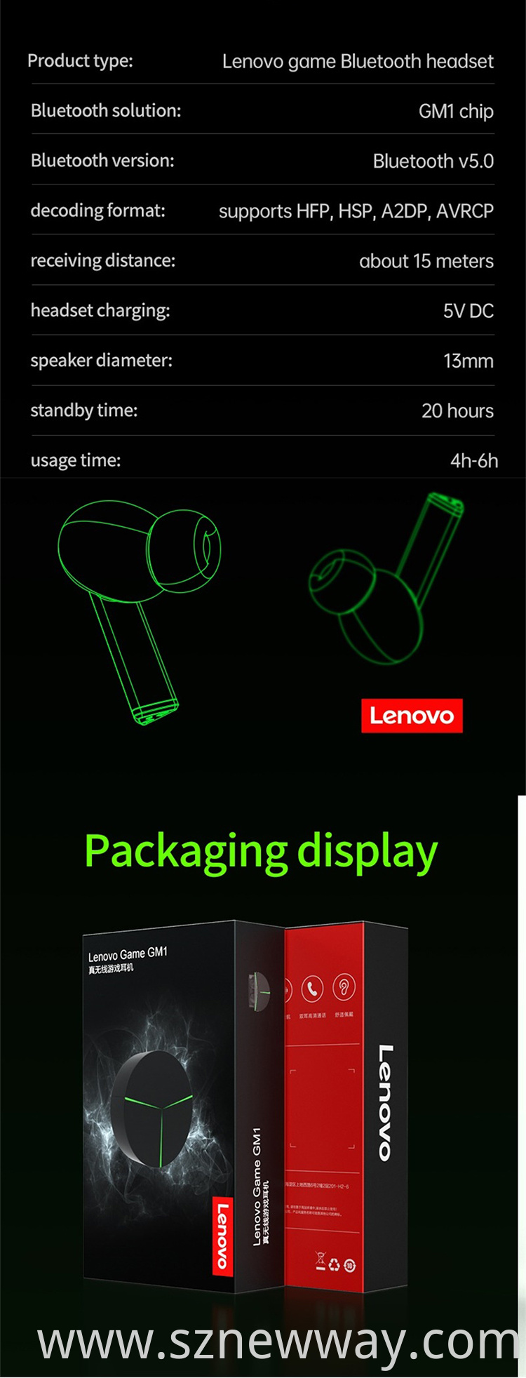 Lenovo Gm1 Headphone